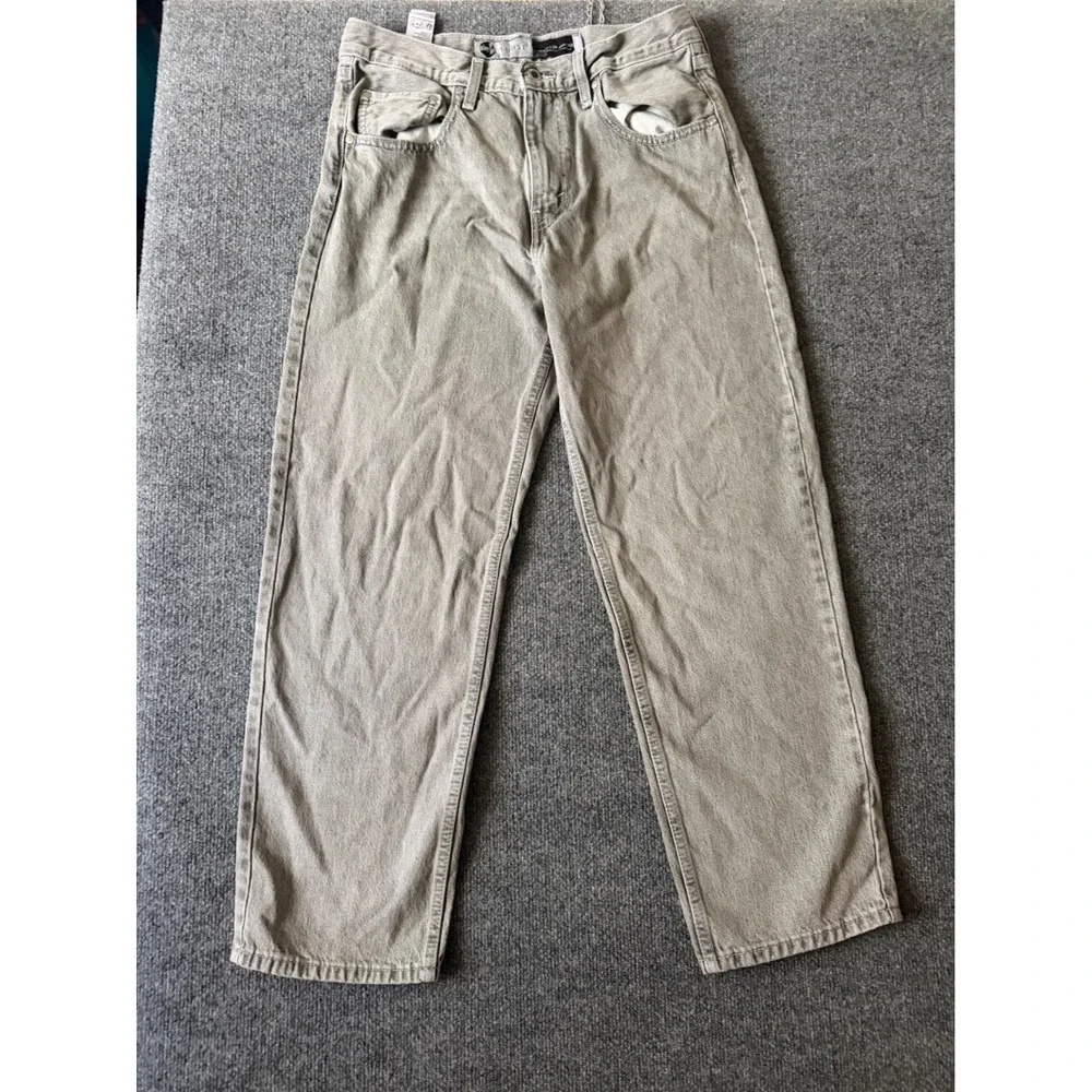Silvertab Loose men's gray color jeans size 32X30